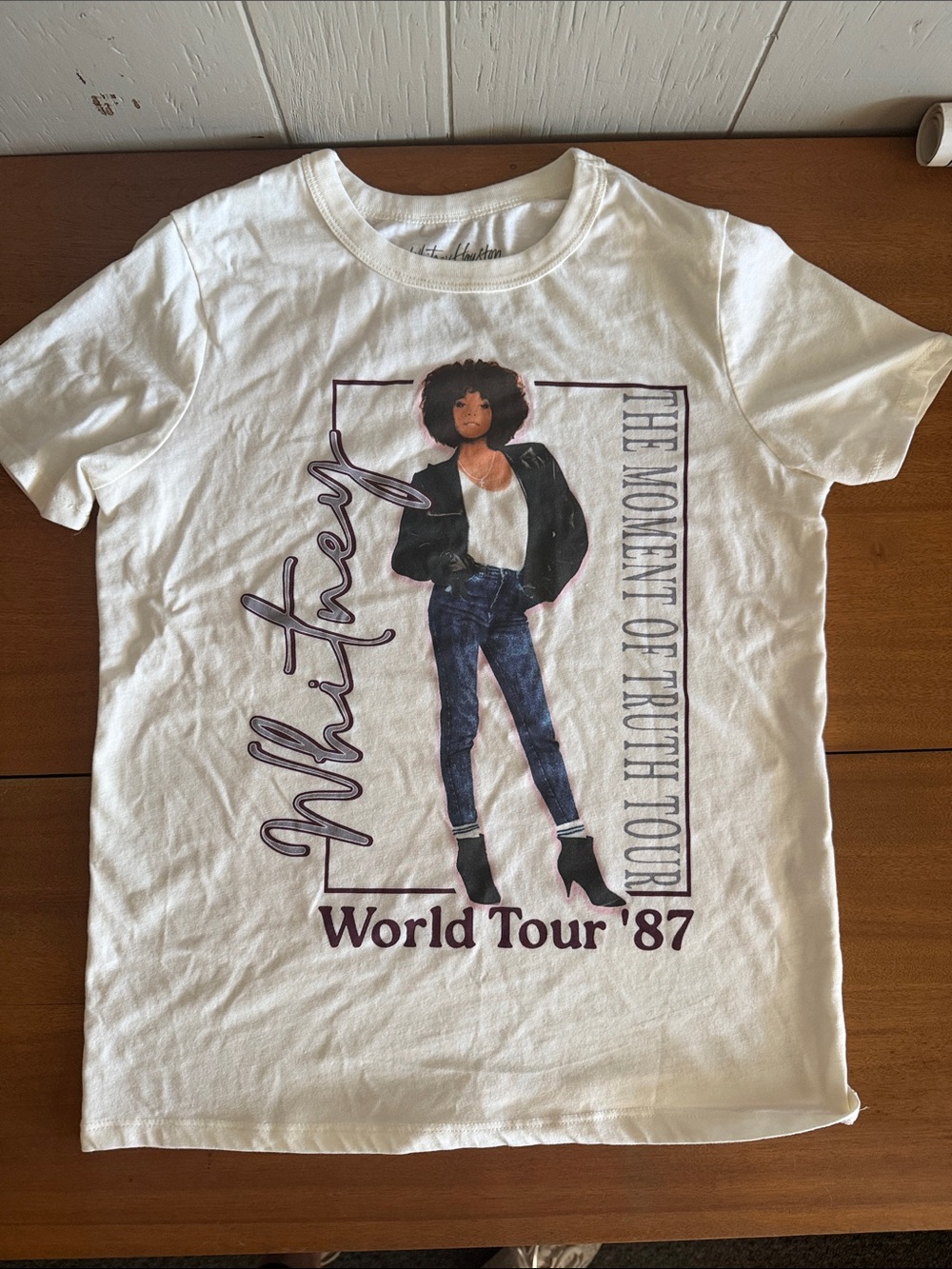 World Tour '87 Graphic Womens Tee - White